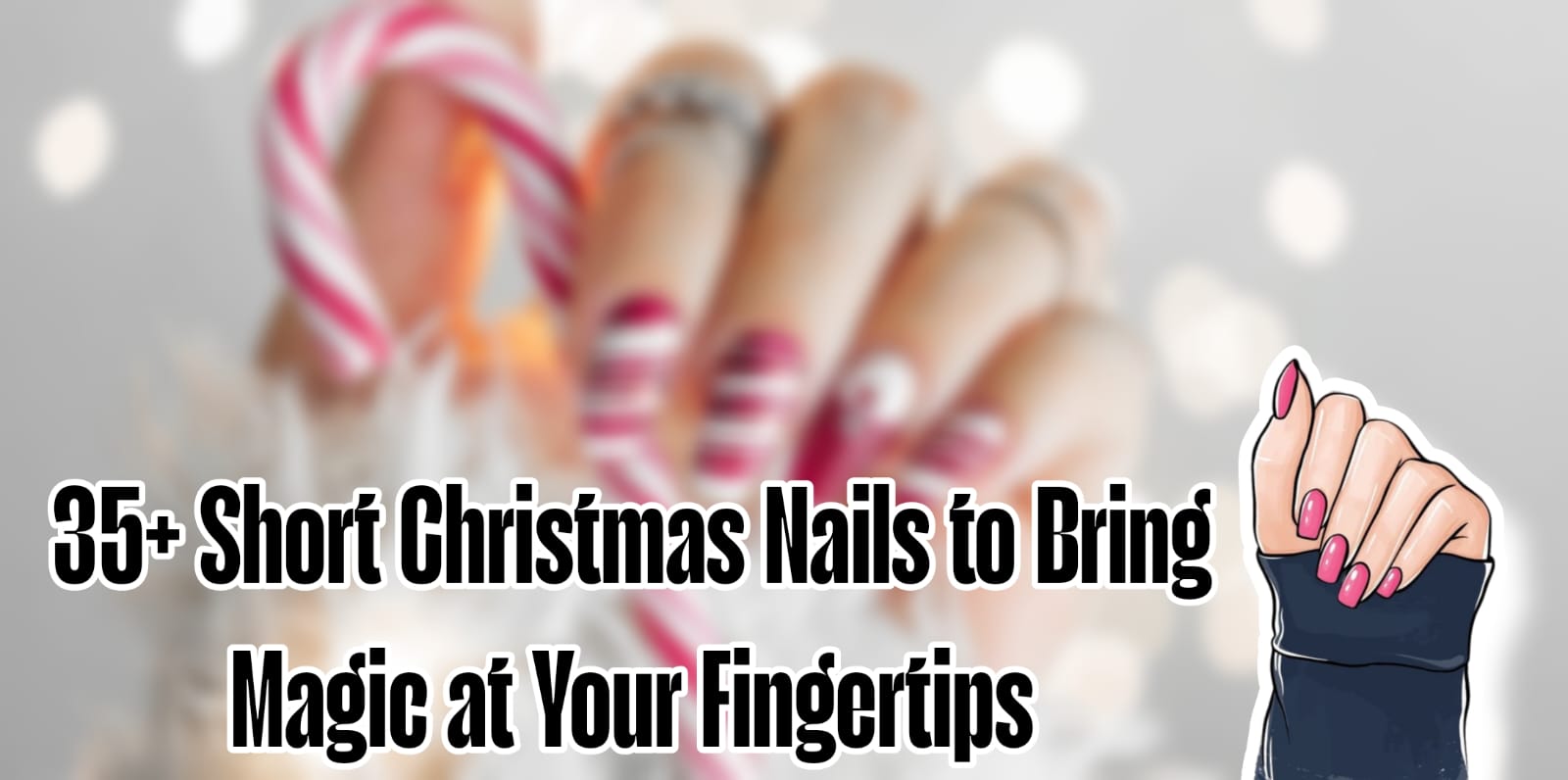 35+ Short Christmas Nails to Bring Magic at Your Fingertips