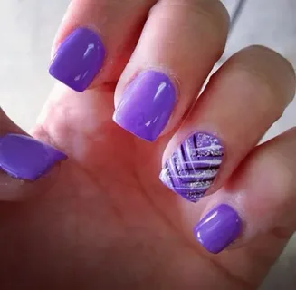 20 Simple Nail Designs for Purple